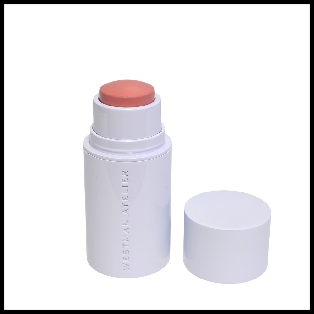 Westman Atelier Baby Cheeks Blush Stick Chouchouette Nude Peach Cream Blush Trav